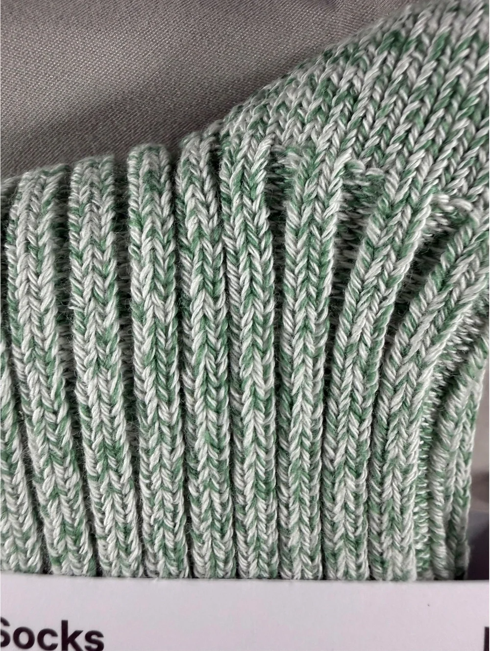 lululemon Ragg Socks in Ideal Mint/Heathered Green Quarter Length Unisex Large